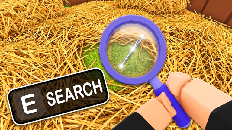 Official Search For The Needle Roblox farm scene